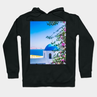 Aesthetic island photo with flowers Hoodie